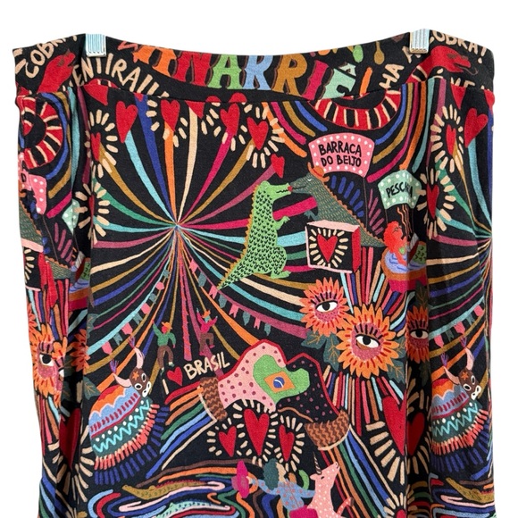 Farm Rio Danette Slim Midi Skirt Women’s Size Large - Picture 7 of 15